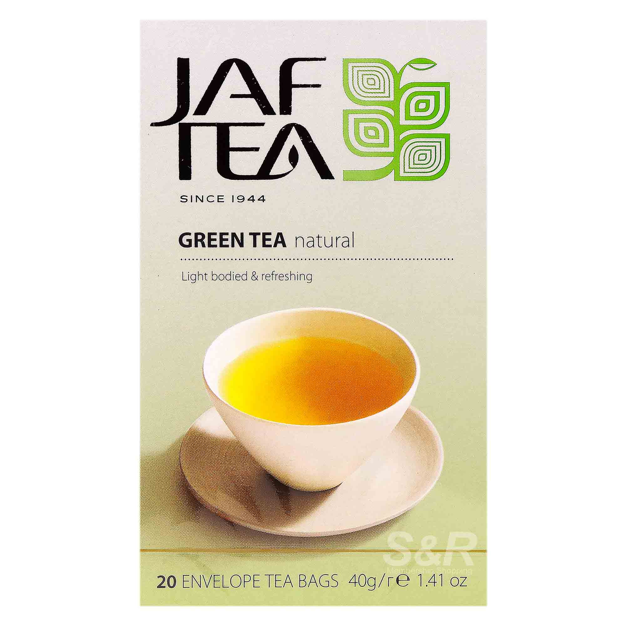 Jaf Tea Green Tea Natural 20 tea bags Jaf Tea Green Tea Natural 20 tea bags
